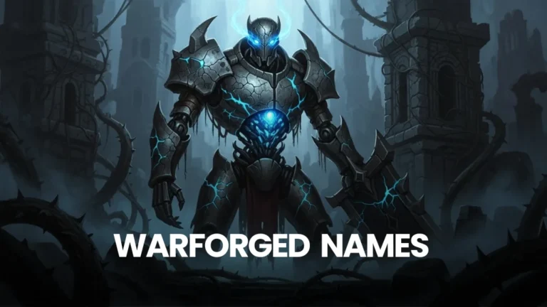 Warforged Names