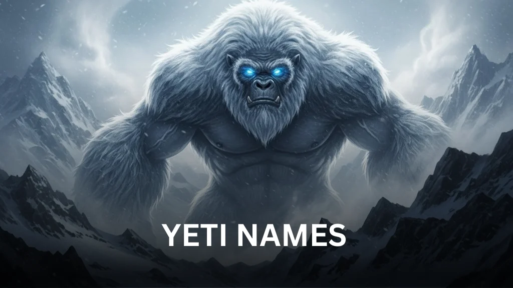 Yeti Names